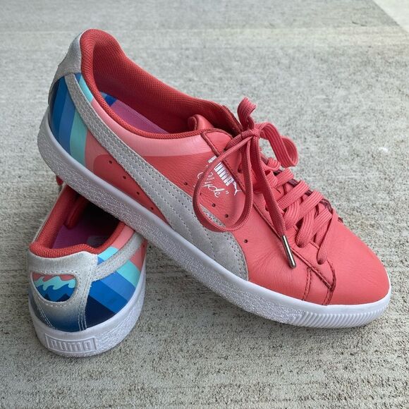 Size 8 - PUMA Pink Dolphin x Clyde Porcelain Rose - Picture 1 of 6